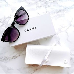 Covry Lyra Galaxy B/W Tortoise Frame Sunglasses